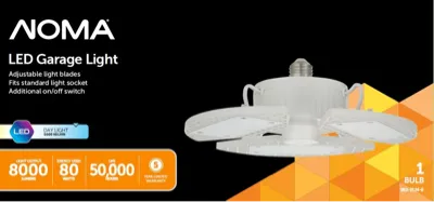 NOMA LED Garage Light, 8000 Lumens — photo produit associée par ReFound à la ligne « LAMPE DEL GARAG »